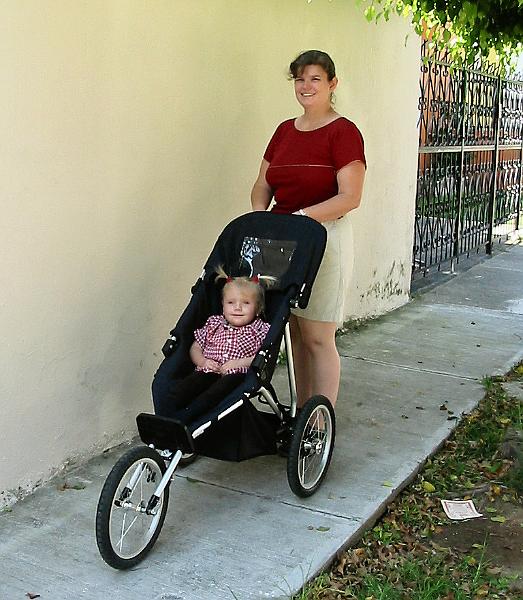 3-08.jpg - The jogger which we were able to purchase with dontations sent to Kika.