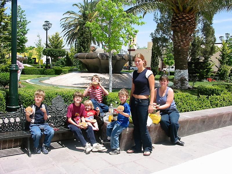 3-18.JPG - On the road to the border we stopped in a little town for lunch.